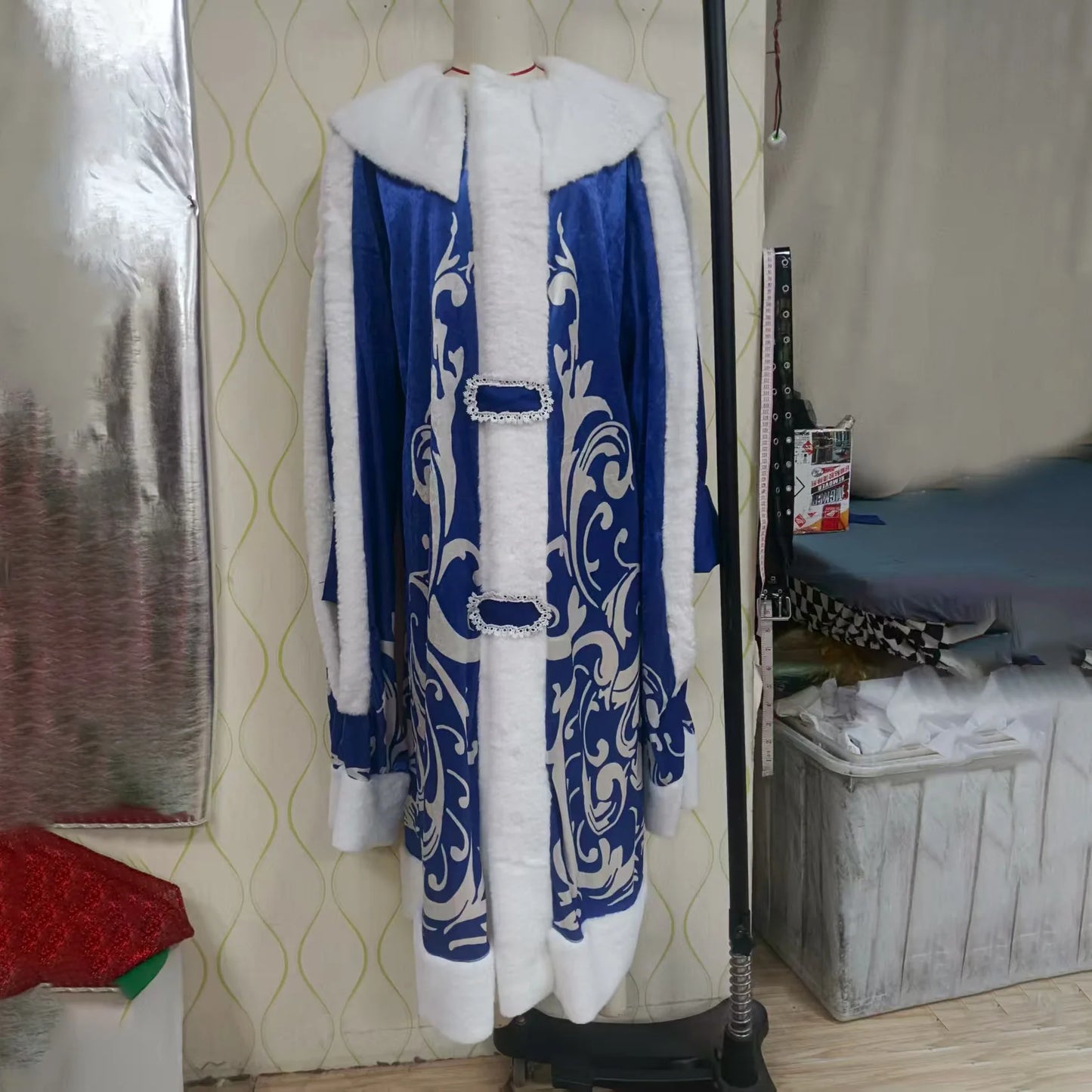 Christmas Decorations Halloween CostumesRussian Santa Claus Carnival Cosplay Costume New Year Men's Clothing